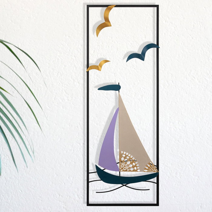Wallity Port de Cannes - 1 Accesorio Decorativo de Metal Multicolor Wallity Port de Cannes - 1 Accesorio Decorativo de Metal Multicolor